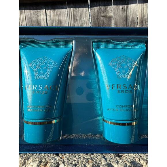 Versace Eros Eau De Toilette Gift Set For Men- Cologne, After Shave & Shower Gel - Picture 4 of 5